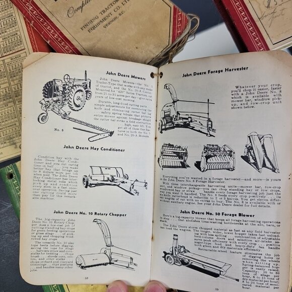 1940s-50s John Deere Farmer's Pocket Ledgers 7pc Collection Lot Amazing! Canada - Picture 11 of 13